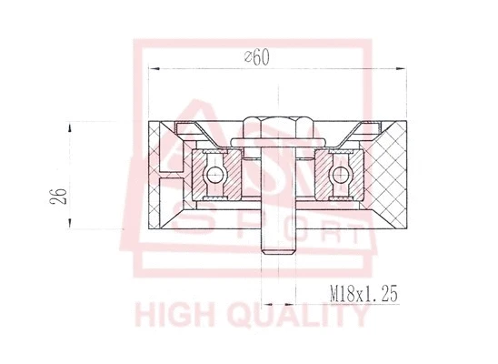 Tensioner Pulley, V-belt (RNBP-003)