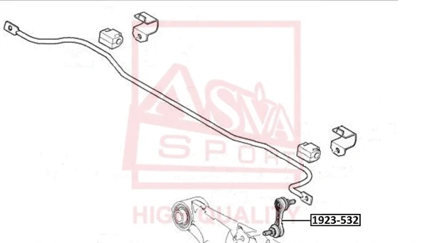 Link/Coupling Rod, stabiliser bar (1923-532)