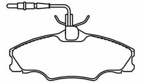 Brake Pad Set, disc brake (AKD-0302)