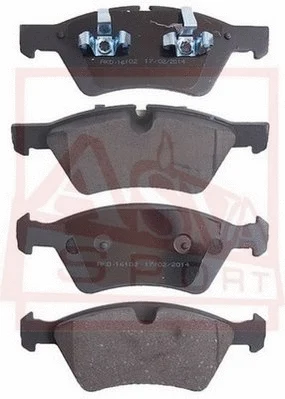 Brake Pad Set, disc brake (AKD-16102)