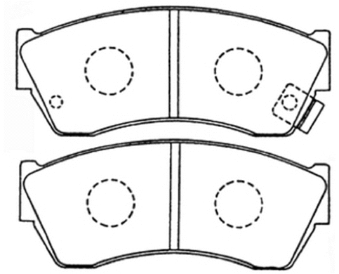 Brake Pad Set, disc brake (AKD-9169)