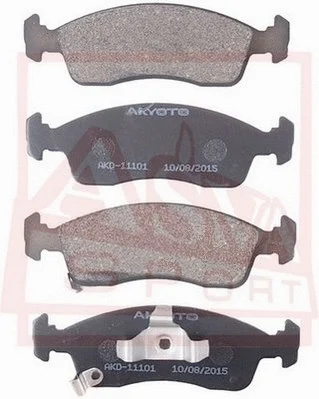 Brake Pad Set, disc brake (AKD-11101)