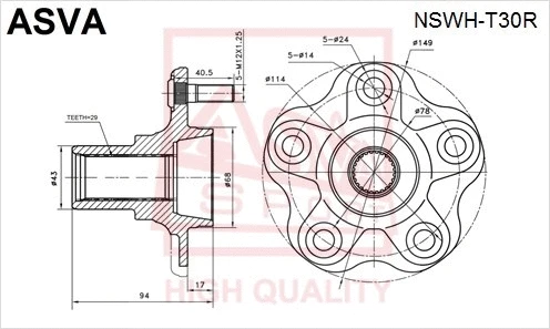 Wheel Hub (NSWH-T30R)