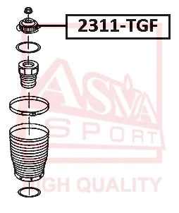 Mounting, shock absorber (2311-TGF)