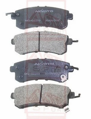 Brake Pad Set, disc brake (AKD-02203)