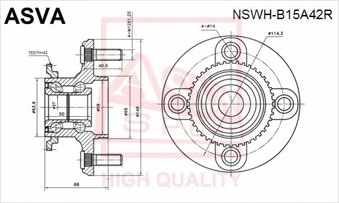 Wheel Hub (NSWH-B15A42R)