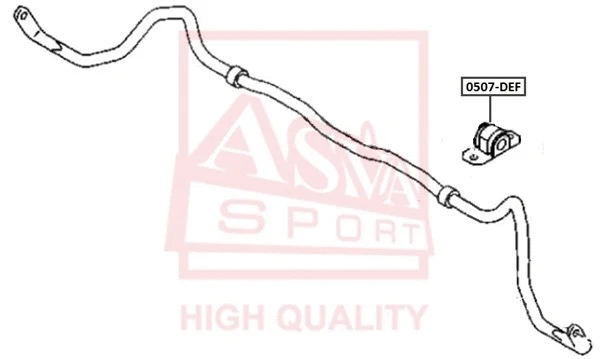 Bushing, stabiliser bar (0507-DEF)