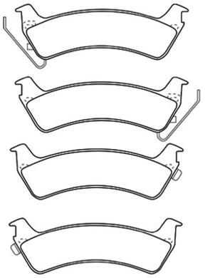 Brake Pad Set, disc brake (AKD-0111)