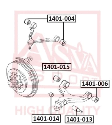 Mounting, control/trailing arm (1401-004)
