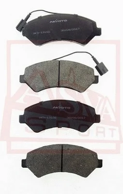 Brake Pad Set, disc brake (AKD-13106)