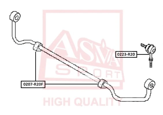 Link/Coupling Rod, stabiliser bar (0223-R20)
