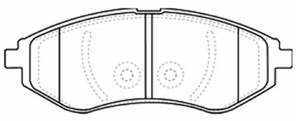 Brake Pad Set, disc brake (AKD-0370)