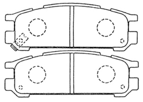 Brake Pad Set, disc brake (AKD-7249)