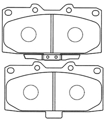 Brake Pad Set, disc brake (AKD-7463)