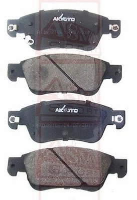 Brake Pad Set, disc brake (AKD-02106)