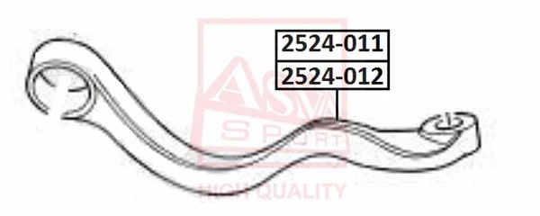 Control/Trailing Arm, wheel suspension (2524-011)