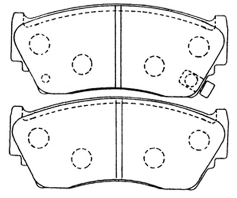 Brake Pad Set, disc brake (AKD-2226)