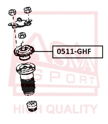 Mounting, shock absorber (0511-GHF)