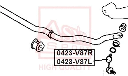 Link/Coupling Rod, stabiliser bar (0423-V87L)