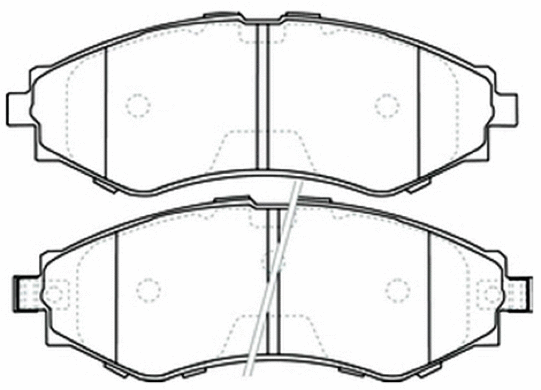 Brake Pad Set, disc brake (AKD-0374)
