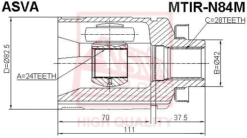 Joint Kit, drive shaft (MTIR-N84M)
