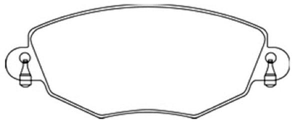 Brake Pad Set, disc brake (AKD-1248)