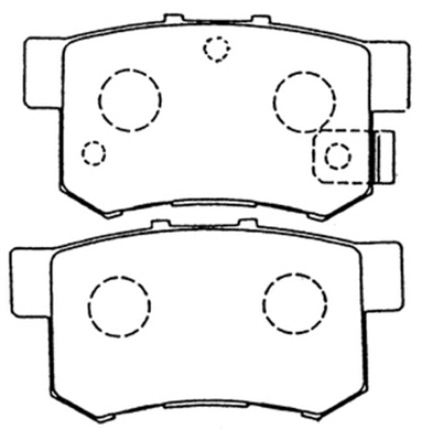 Brake Pad Set, disc brake (AKDC-1119)