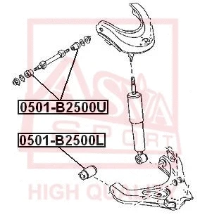 Mounting, control/trailing arm (0501-B2500U)
