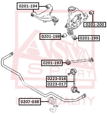 Link/Coupling Rod, stabiliser bar (0223-016)