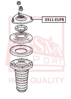 Mounting, shock absorber (0311-EUFR)