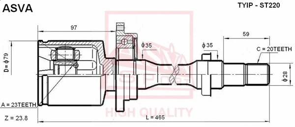Joint Kit, drive shaft (TYIP-ST220)