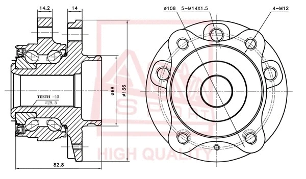 Wheel Hub (VOWH-XC9F)