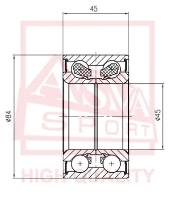 Wheel Bearing (DAC45840045)