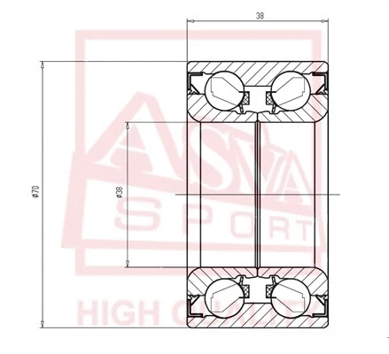 Wheel Bearing (DAC38700038)
