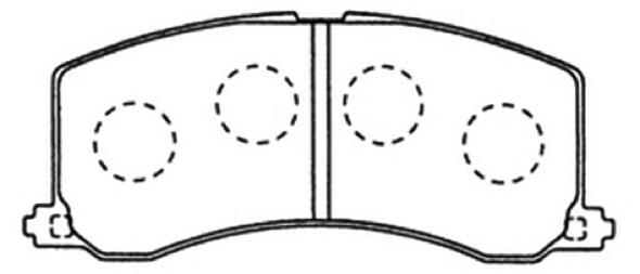 Brake Pad Set, disc brake (AKD-9381)