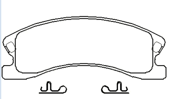 Brake Pad Set, disc brake (AKD-183AA)
