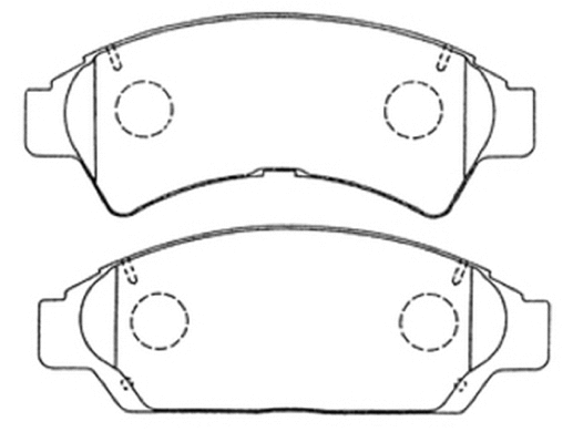 Brake Pad Set, disc brake (AKD-1149)