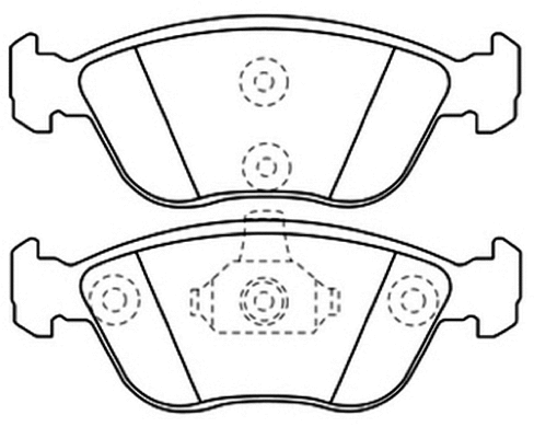 Brake Pad Set, disc brake (AKD-1021)