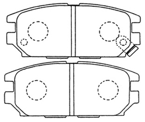Brake Pad Set, disc brake (AKD-3272)