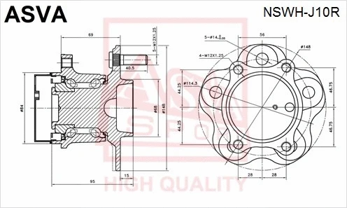 Wheel Hub (NSWH-J10R)