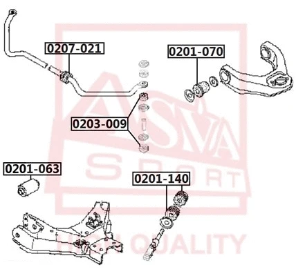 Repair Kit, suspension strut support mount (0203-009)