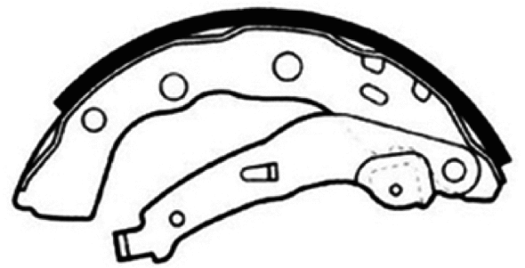 Brake Shoe Set (AKS-6733)