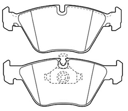 Brake Pad Set, disc brake (AKD-1061)