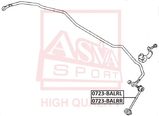 Link/Coupling Rod, stabiliser bar (0723-BALRR)