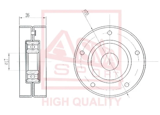 Tensioner Pulley, V-belt (OPBP-002)
