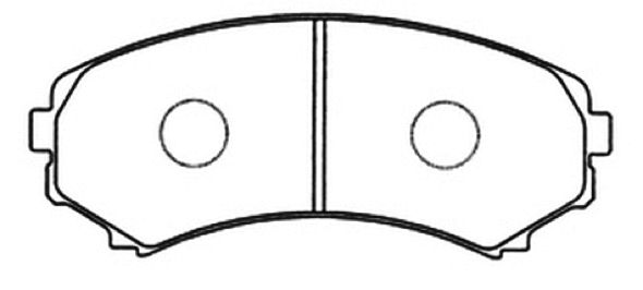 Brake Pad Set, disc brake (AKD-1205)