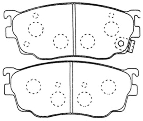 Brake Pad Set, disc brake (AKD-5418)
