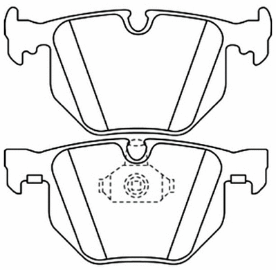 Brake Pad Set, disc brake (AKD-0228)