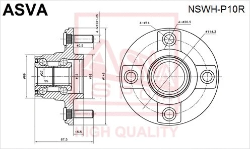 Wheel Hub (NSWH-P10R)