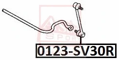 Link/Coupling Rod, stabiliser bar (0123-SV30R)